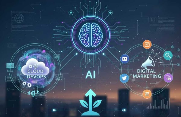 AI cloud integration combining DevOps and digital marketing for business growth in 2026